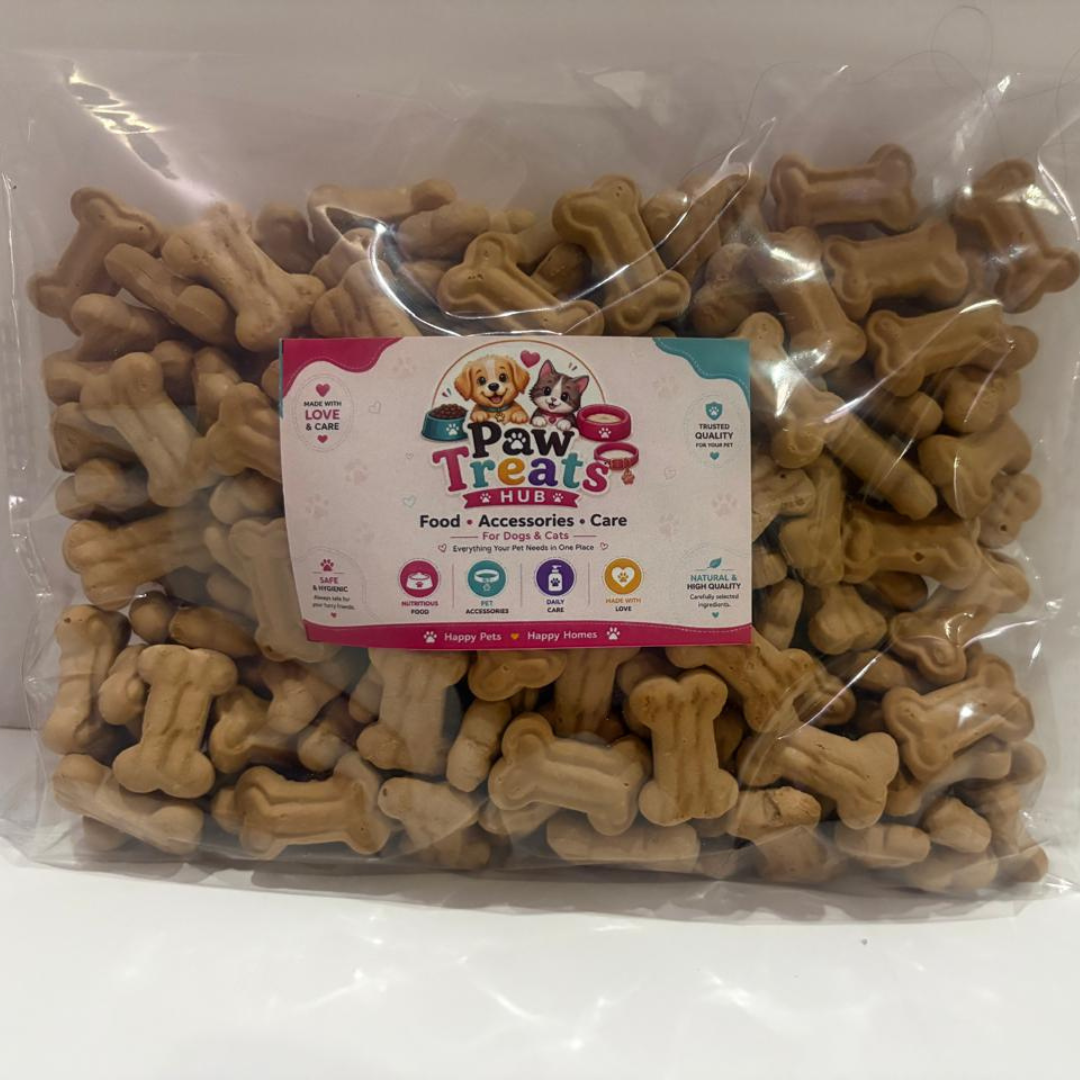 Crunchy Bone-Shaped Pet Biscuits